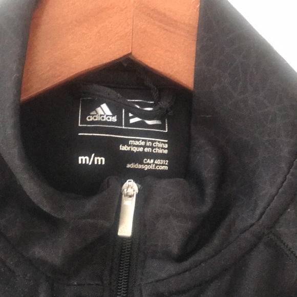 Adidas size med black thin zip up jacket/sweater 10/10 condition - Picture 2 of 6